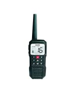 Uniden Atlantis 155 Handheld Two-Way VHF Marine Radio, Dual-Color Screen, IPX8 Waterproof, Black