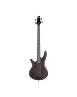 Ibanez GIO Series Electric Bass Guitar, Left-Handed, Bolt-On Maple Neck, Mahogany Body, Walnut Flat