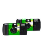 Fujifilm 27 Exposures QuickSnap Flash 400 Disposable Camera, 2-Pack, Built-In Flash with 10 ft. Range