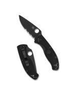 Spyderco Tenacious® Lightweight Knife, 3.39In 8Cr13MoV CombinationEdge Black Oxide Blade, FRN Handle