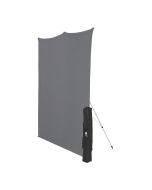 Westcott 5 ft. x 7 ft. X-Drop Wrinkle-Resistant Backdrop Kit, Quick & Easy Backdrop Solution, Neutral Gray