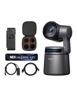 Obsbot Tail Air AI-Powered PTZ Streaming Web Camera, Powerup Combo with Smart Remote & NDI License