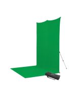 Westcott 8 ft. x 13 ft. X-Drop Pro Wrinkle-Resistant Sweep Backdrop Kit, Portable, Chroma-Key Green Screen
