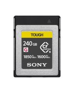 Sony 240GB G Series CFexpress Type B Tough Memory Card, 1850 MB/s Read & 1600 MB/s Write Speed