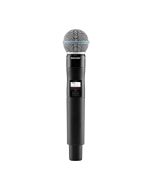 Shure Handheld Transmitter with Beta 58A Capsule, Transparent 24-Bit Digital Audio Quality