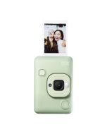 Fujifilm INSTAX MINI Liplay Hybrid Instant Camera, 28mm f/2 Lens, Bluetooth, QR Audio, Matcha Green