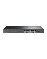 TP Link JetStream 18-Port Gigabit Smart Switch with 16-Port PoE+, Integrated into Omada SDN
