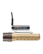 Streamlight PolyTac X USB Rechargeable Flashlight, 600 Lumens, Multi-Fuel, TEN-TAP, Coyote, 88612