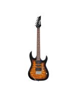 Ibanez GRX70QA RG GIO Series Electric Guitar, GRX Bolt-On Maple Neck, White Dot Inlay, Sunburst