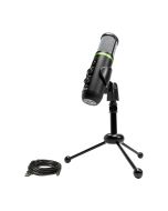 Mackie EM-USB Compact USB Condenser Microphone with Stand, USB-C Connection & Bidirectional Pattern