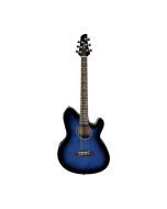 Ibanez Talman Series Acoustic/Electric Guitar with Spruce Top, Transparent Blue Sunburst, TCY10E