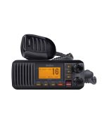 Uniden UM385 Fixed Mount VHF Radio, Waterproof, Triple Watch, Backlit Keypad and Display, Black