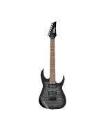 Ibanez GRG7221QA RG GIO 7-String Electric Guitar, Dual Humbuckers, Transparent Black Sunburst