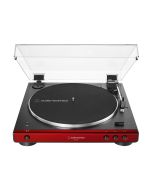 Audio-Technica AT-LP60XBT Fully Automatic Wireless Belt-Drive Turntable, Aluminium Platter, Red
