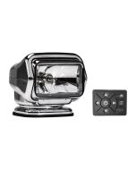 Golight Stryker Searchlight 12V with Wired Dash Control & 20-Feet Wire Harness, Chrome