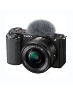 Sony Alpha ZV-E10 APS-C Interchangeable Lens Vlog Camera with 16-50mm Zoom Lens, 24MP, 4K/30p, Black
