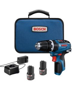 Bosch 12V Max Brushless Hammer Drill Kit w/ (2) 2 Ah Batteries