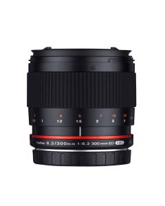 Samyang 300mm F6.3 Catadioptric Compact Telephoto Lens for Mirrorless Cameras, Fuji X Mount, Black, , Black