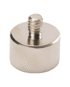 On-Stage 5/8 Inch-27 Female to 1/4 Inch-20 Male Adapter, Mic Stand Mount for Cameras or Recorders, MA-125