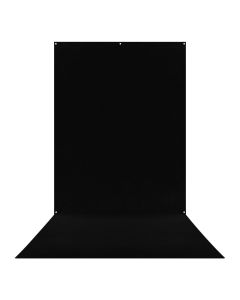 Westcott 5 ft. x 12 ft. X-Drop Wrinkle-Resistant Sweep Backdrop for Full Body Portraits, Rich Black, 578S