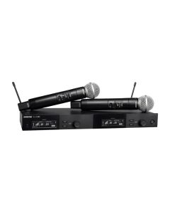 Shure SLXD24D/SM58 Dual Wireless System – 2 Beta 58 Mics, 24-Bit Audio
