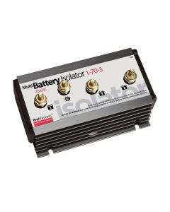ProMariner Battery Isolator with 1 Alernator, 3 Battery, and 70 Amp, Gold-Plated Terminals