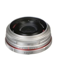 Pentax HD DA 21mm f/3.2 AL Limited Lens, K-Mount, Compact, HD Coating & Quick-Shift Focus, Silver