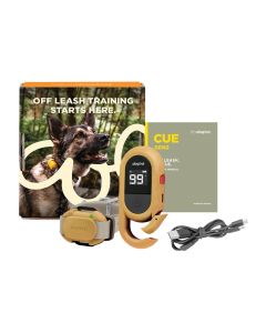Dogtra CUE 2nd Generation Dog E-Collar, Customizable Function Buttons, 400-Yard Range, Tan