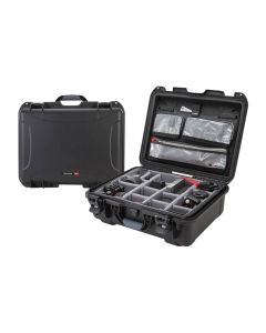 Nanuk 930 Camera Case with Lid Organizer and Padded Divider, Black, NK-7 Resin, 930S-060BK-0A0