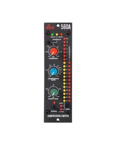 DBX 500 Series 560A Compressor/Limiter, OverEasy or Classic Hard Knee Compression, True RMS Detection