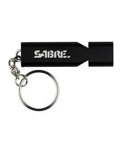 Sabre Emergency Safety Whistle with Key Ring, Detachable Lanyard, and Carabiner Clip, WSTL-02