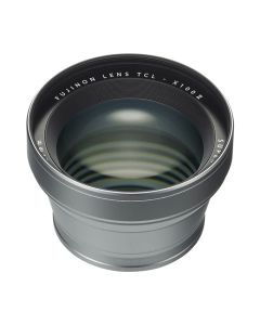 Fujifilm TCL-X100 II Tele Conversion Lens for X100-Series Cameras, 50mm Equivalent, 1.4x, Silver