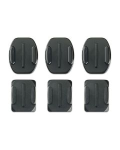 GoPro Curved + Flat Adhesive Mounts, Fits HERO & HERO13/12/11 Black, Secure, Waterproof, AACFT-001