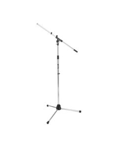 On-Stage Tripod Microphone Stand, Telescoping Boom 19 to 30-Inch, Height 36 to 63-Inch, MS7701C