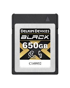 Delkin Devices 650GB 4.0 CFexpress Type B Memory Card, 3530MB/s Read and 3250MB/s Write Speed, Black