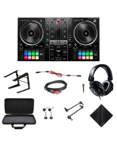 Hercules DJControl Inpulse 500 DJ Software Controller w/Waith Case, Headphones, Laptop Stand & More