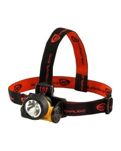 Streamlight Trident 80-Lumen LED Headlamp, with Elastic and Rubber Hard Hat Straps, Yellow, 61050