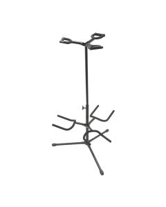 On-Stage Deluxe Folding Triple Guitar Stand, Tripod Base, Height Adjusts 17 to 32-Inch, GS7321BT