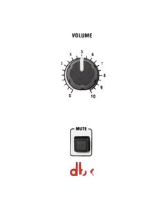 DBX ZC-2 Wall-Mounted Zone Controller, Rotary Volume Control and Push-Button for Mute Function