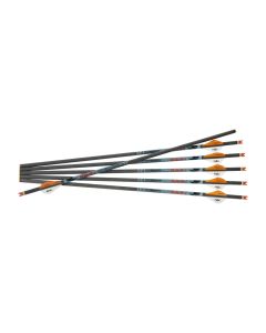 Ravin .001 XK5 Arrows, 2-Inch High-Profile Offset Vanes, 100% Pure Carbon Construction, 6-Pack
