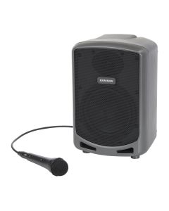 Samson Expedition Express Portable PA Speaker with Wired Mic, Built-In 3-Channel Mixer, 6 In. Woofer