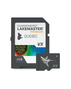 Humminbird LakeMaster Premium - Quebec V1 Digital GPS Charts - Micro SD Card with Adapter, 602021-1
