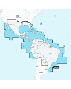 Navionics Mexico, Caribbean to Brazil - Inland and Coastal Marine Charts, Navionics®+, NASA004L