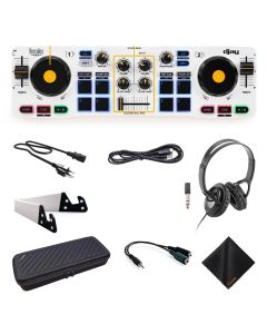 Hercules DJControl Mix with Smartphone/Tablet Stand, Splitter Cable, Headphones & More