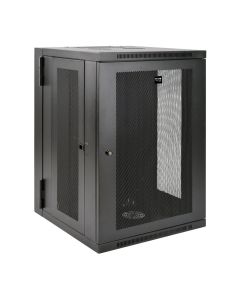 Tripp Lite SmartRack 18U UPS-Depth Wall-Mount Half-Height Rack Enclosure, Hinged Back, SRW18USDP