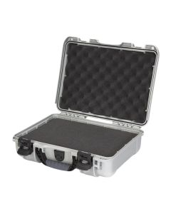 Nanuk 910 Hard Case with Foam, Rugged Protective Shell & PowerClaw Latches, Silver, 910S-010SV-0A0
