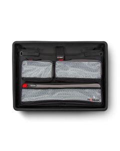 Nanuk 930 and 933 Lid Organizer with Transparent Zippered Compartments, Black, 50-93001-K