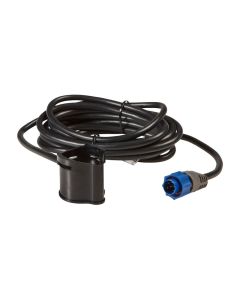 Lowrance 83/200 kHz Shoot Thru Skimmer Transducer with Temp for Trolling Motor, Up to 300 M Range