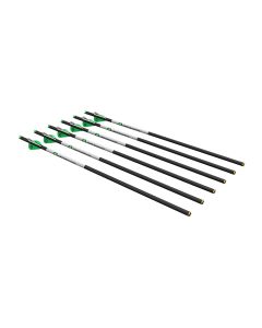 CenterPoint 20-Inch Carbon Crossbow Arrow Bolts With Lighted Nocks, Archery Hunting, Pack of 6, AXCCA206PK.1
