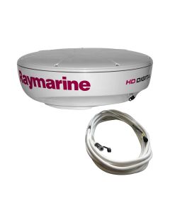 Raymarine 4KW 24 Inch HD Digital Radar Dome Scanners with 10M Cable, Maximum Range 48nm, T70169